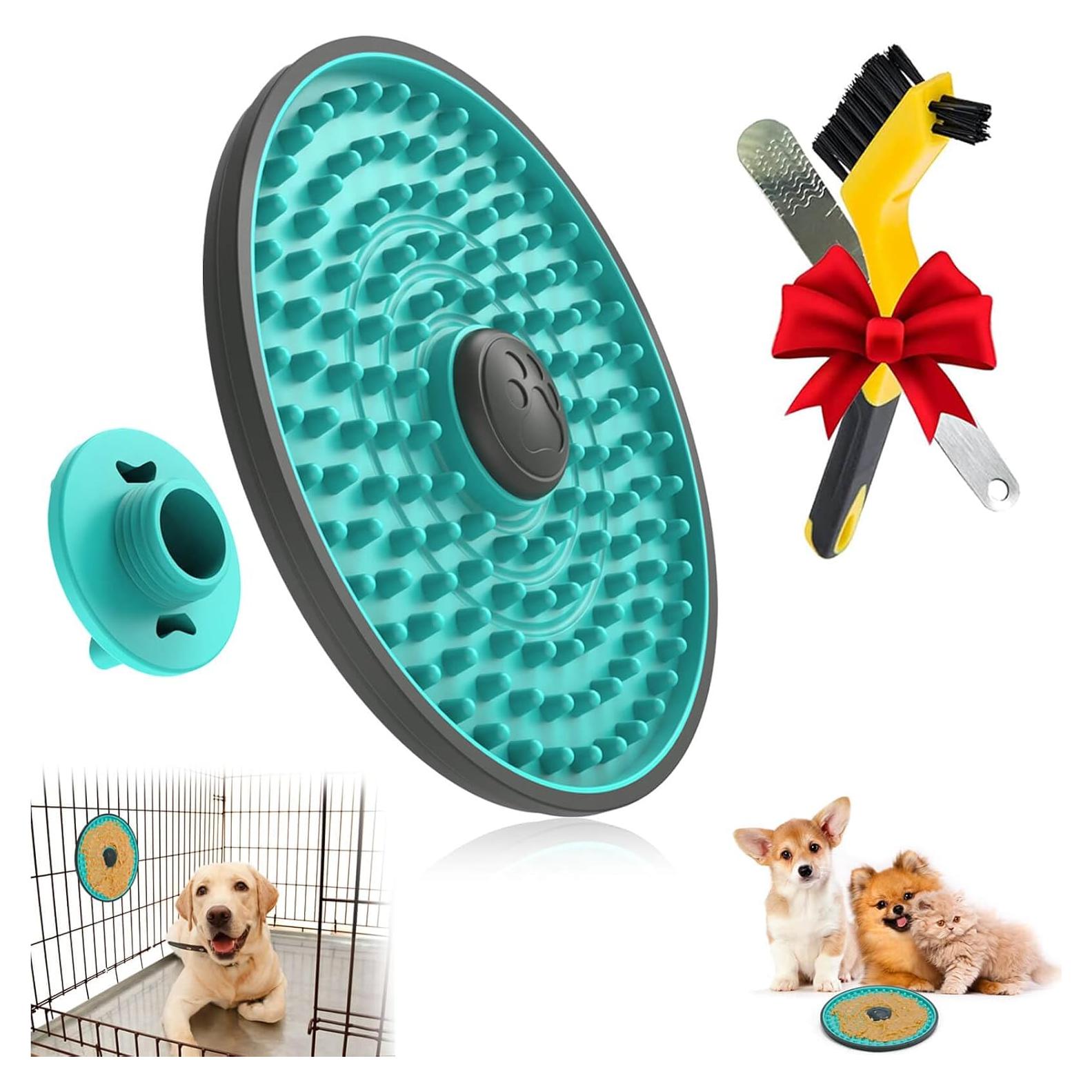 Alfombrilla Lick para Perros Lalolee 16x16cm Azul