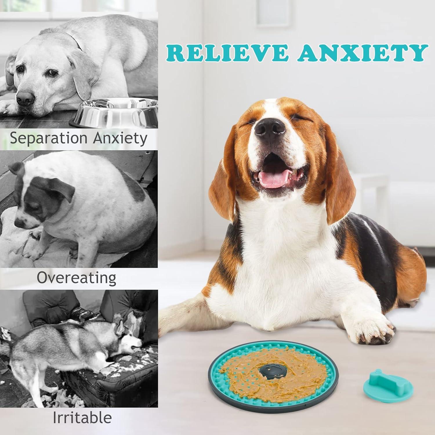 Alfombrilla Lick para Perros Lalolee 16x16cm Azul