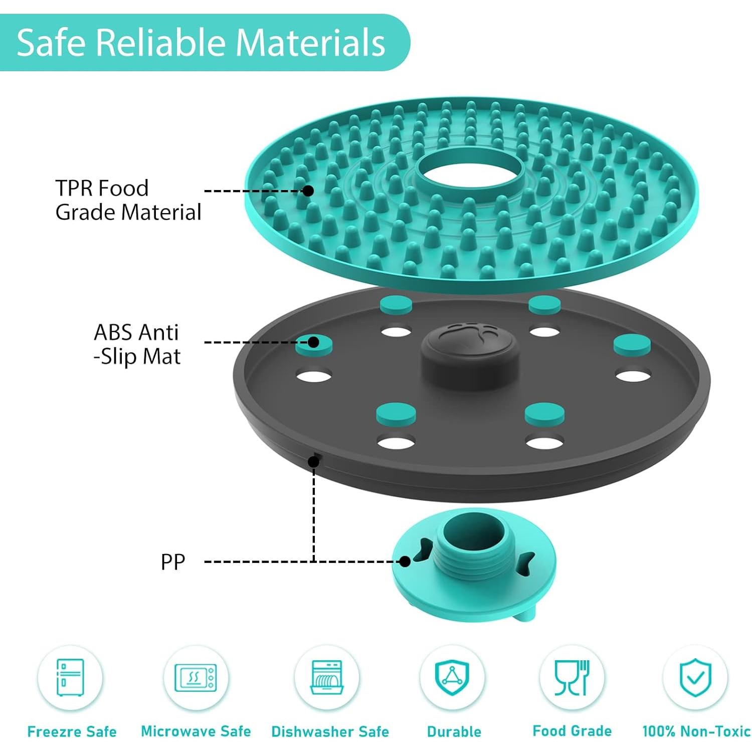 Alfombrilla Lick para Perros Lalolee 16x16cm Azul