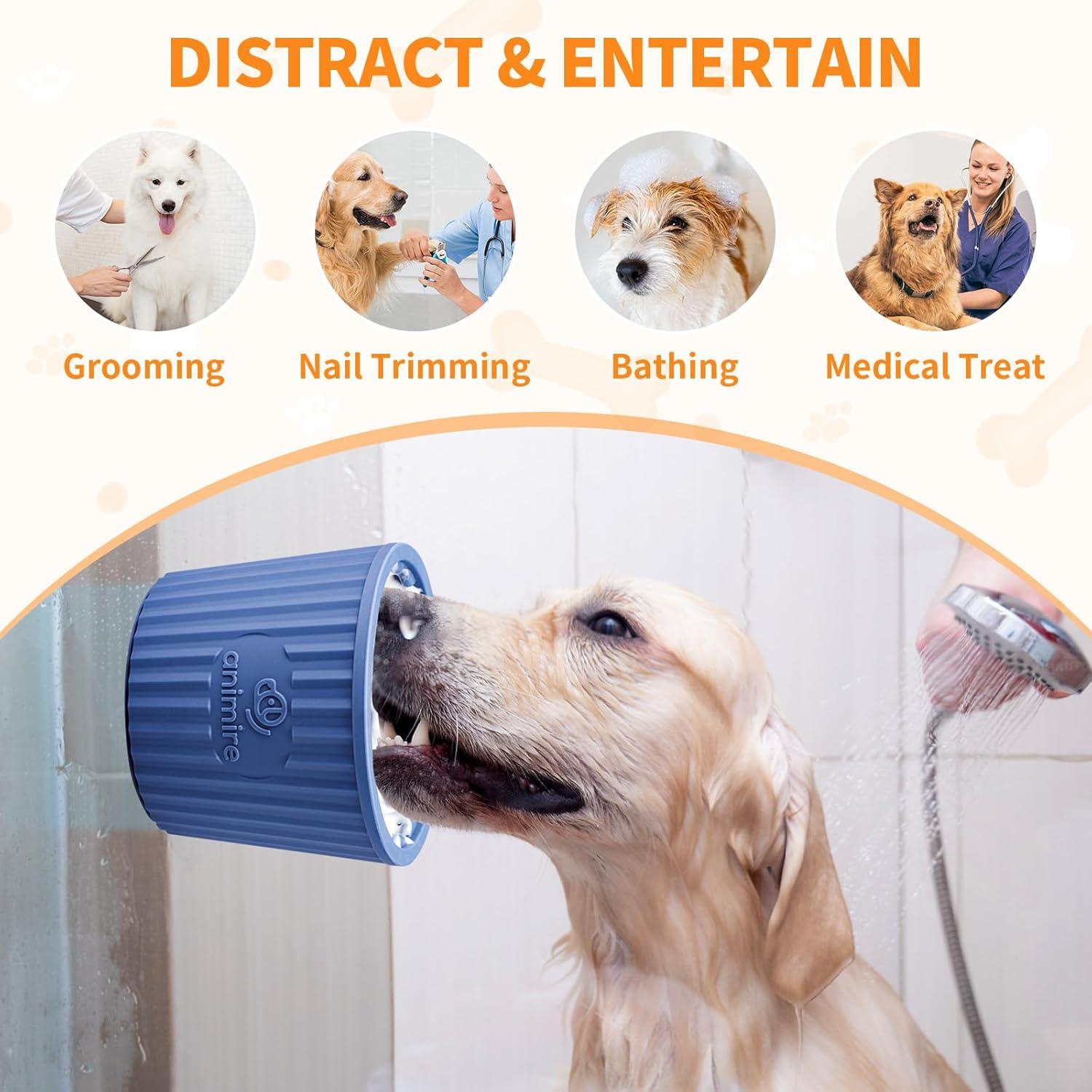 Tazón Antideslizante para Lamer Animire M-L Azul Profundo