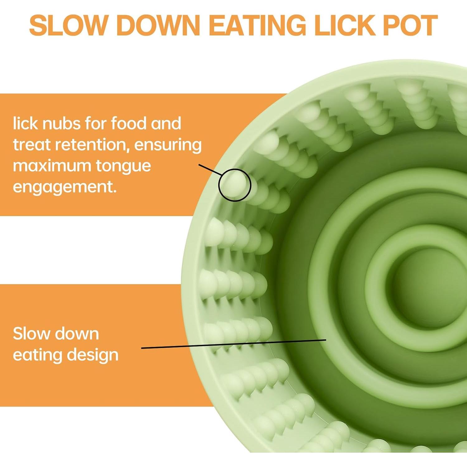 Tazón Lento para Perros Animire, Silicona Antideslizante 14cm