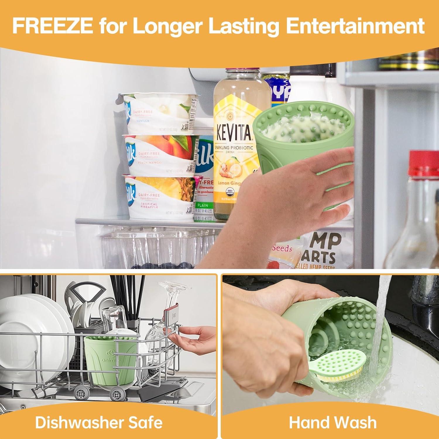 Tazón Lento para Perros Animire, Silicona Antideslizante 14cm