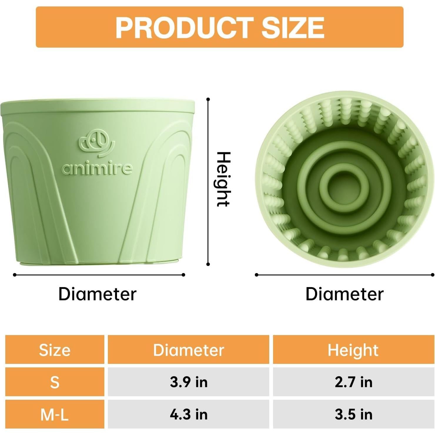 Tazón Lento para Perros Animire, Silicona Antideslizante 14cm