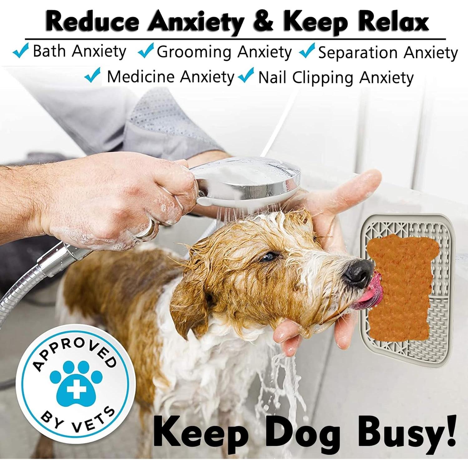 Alfombrilla de Lamer para Perros Kwispel Gris 16.6x15.1cm