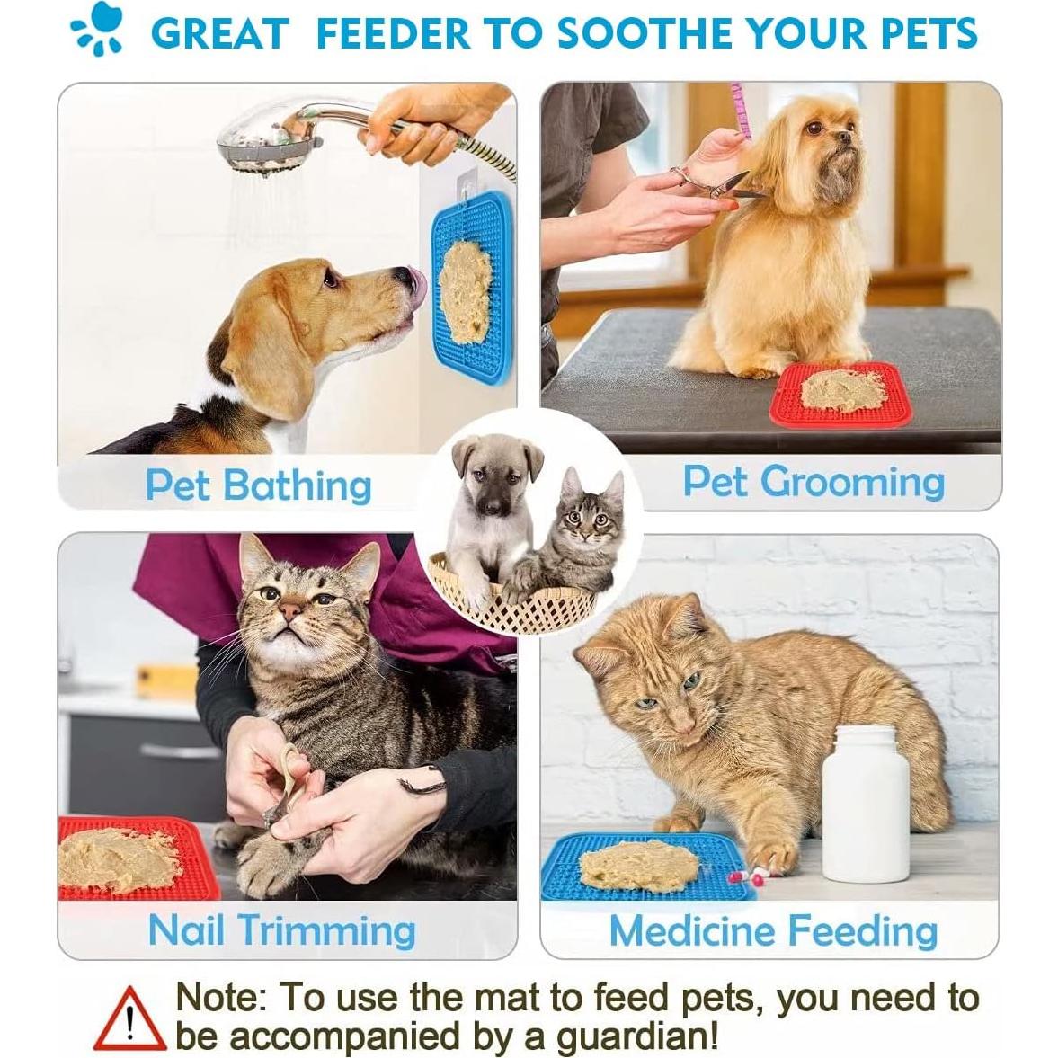 Alfombrilla de Lamer Jisile 2 Pack para Perros y Gatos