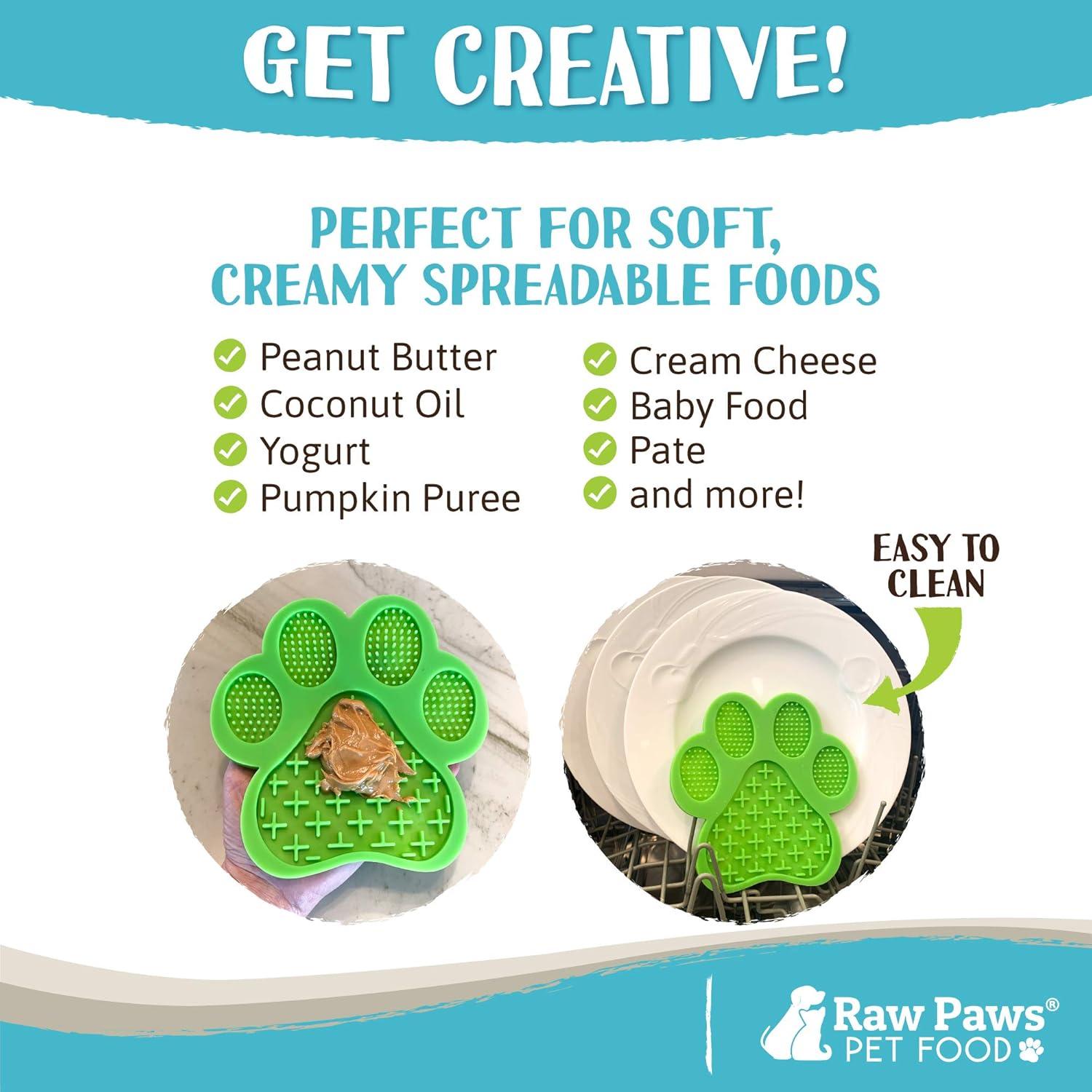 Tapete de Lamer para Perros y Gatos Raw Paws - Antiestrés 2 Unidades