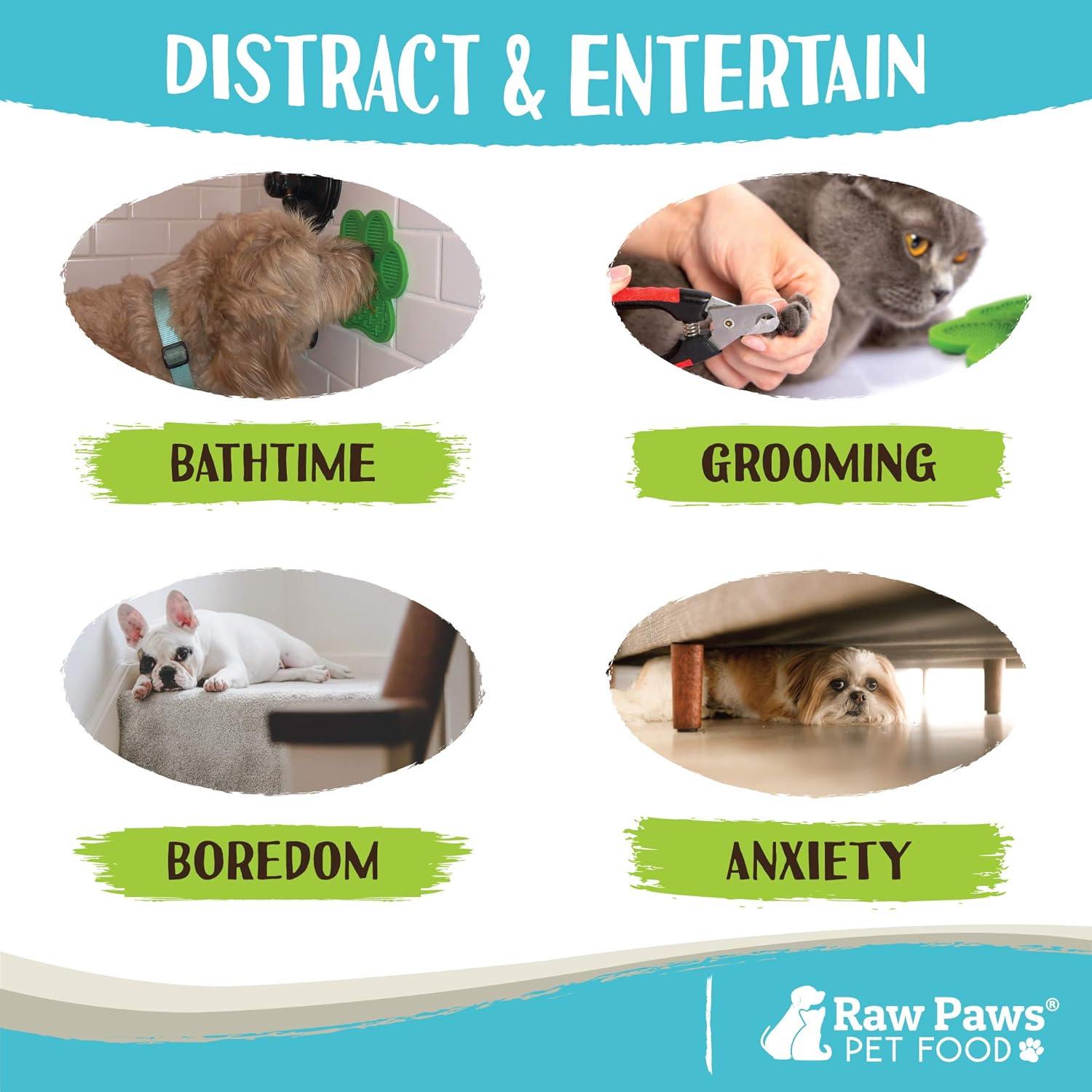 Tapete de Lamer para Perros y Gatos Raw Paws - Antiestrés 2 Unidades