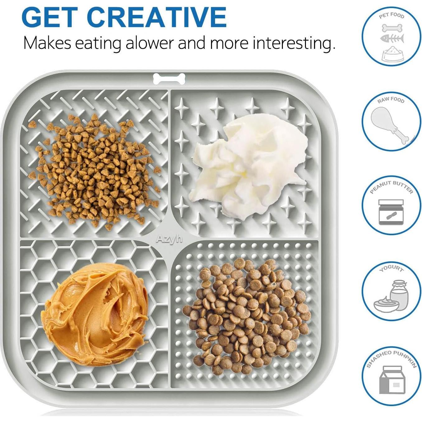 Alfombrilla de Lamer Azyh para Perros y Gatos 20x20 cm