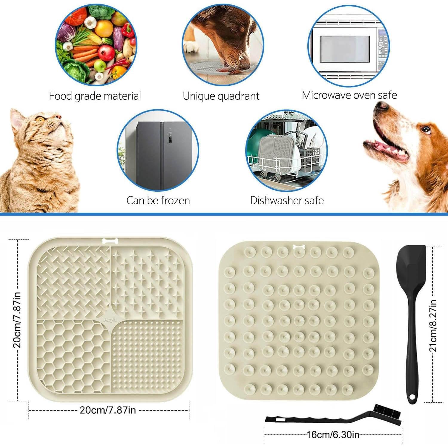 Alfombrilla de Lamer Azyh para Perros y Gatos 20x20 cm