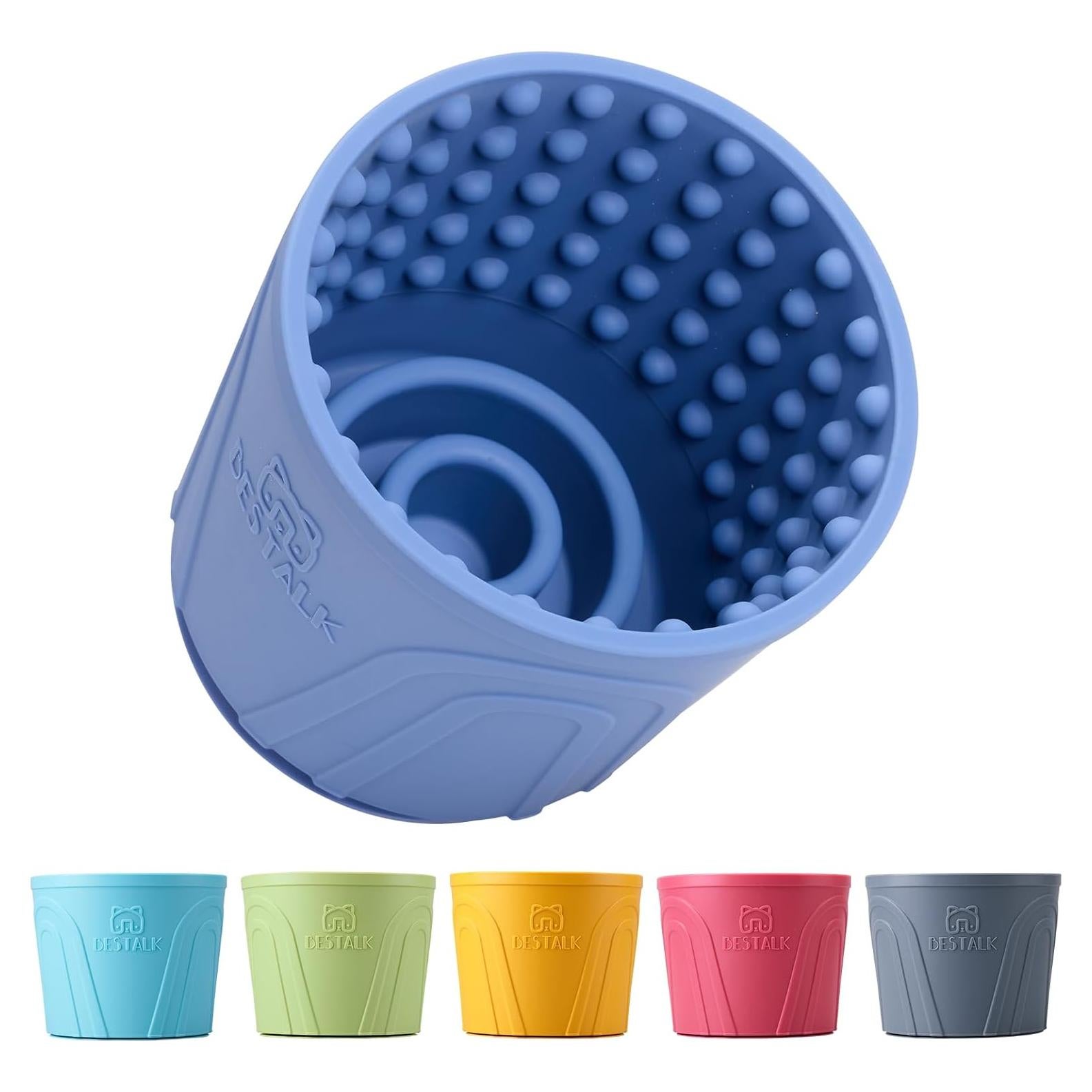 Tazón de Lamer para Perros Bestalk M-L Azul Oscuro Antideslizante