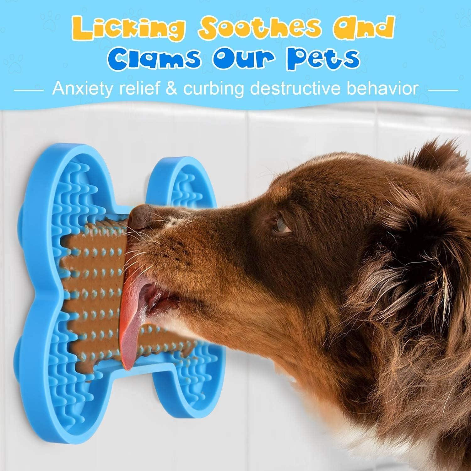 Alfombrilla Lick para Perros Petbank - 20x15 cm, Silicona, 2 Unidades