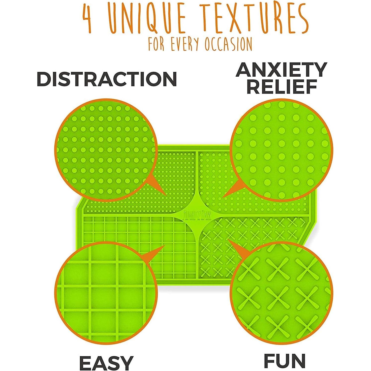 Mighty Paw Lick Pad Verde para Perros - Tapete de Silicona BPA Free