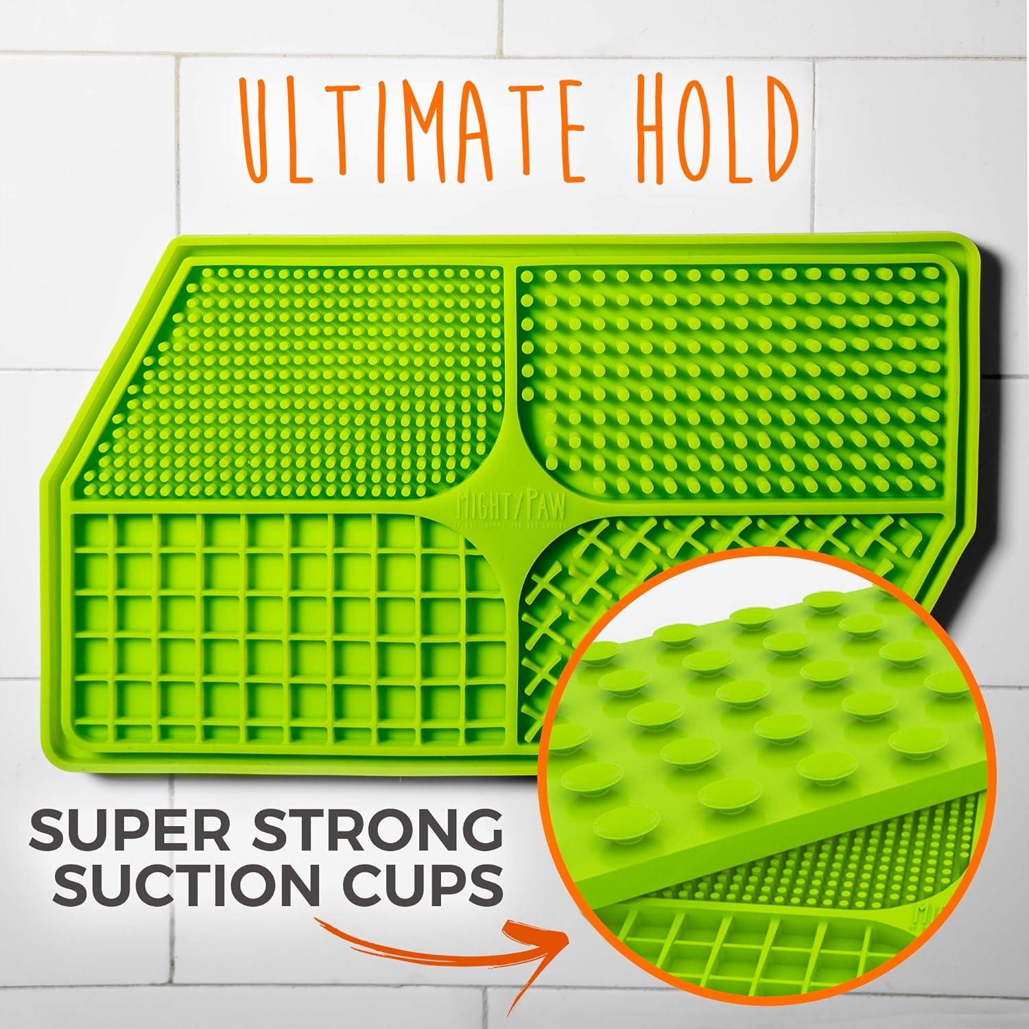 Mighty Paw Lick Pad Verde para Perros - Tapete de Silicona BPA Free