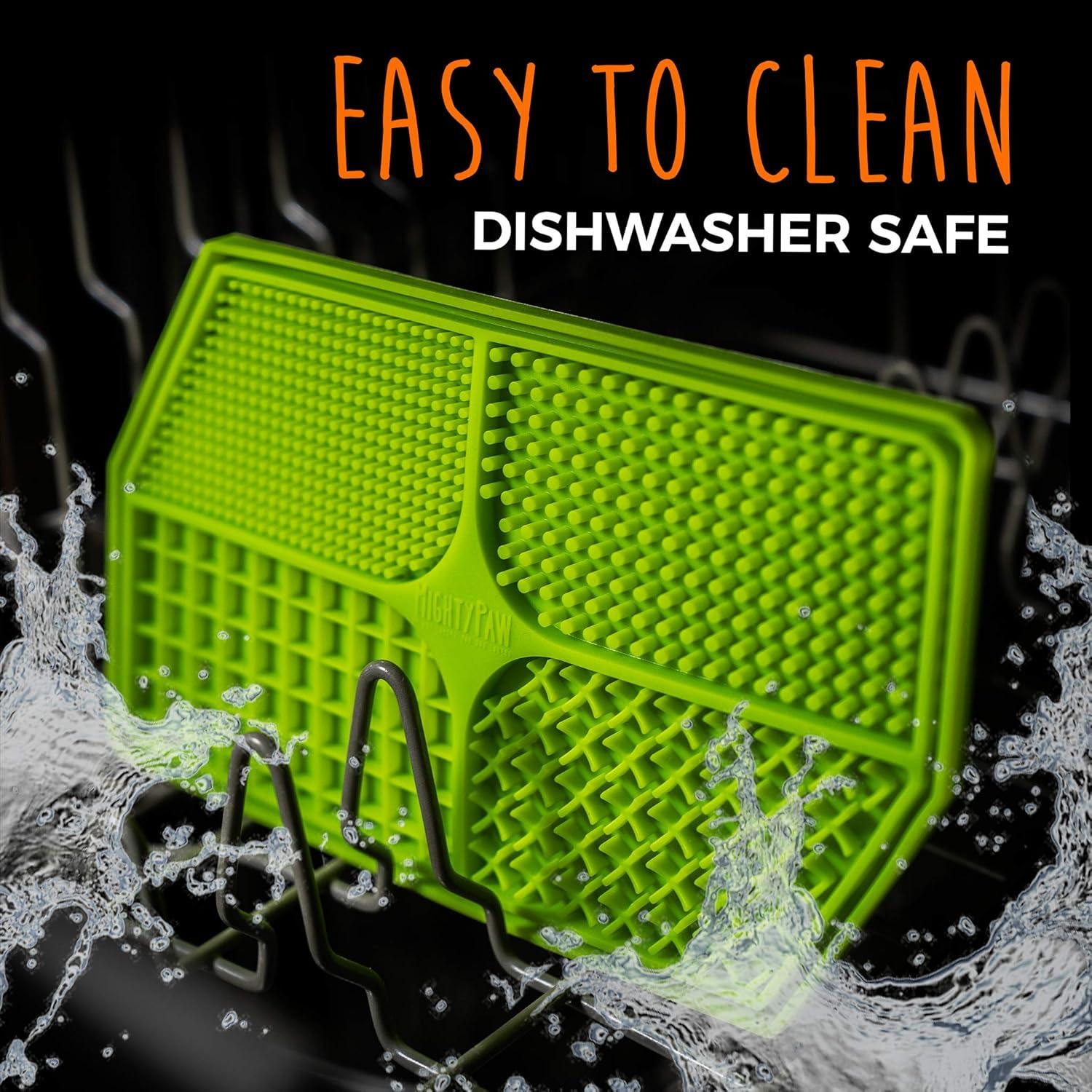 Mighty Paw Lick Pad Verde para Perros - Tapete de Silicona BPA Free