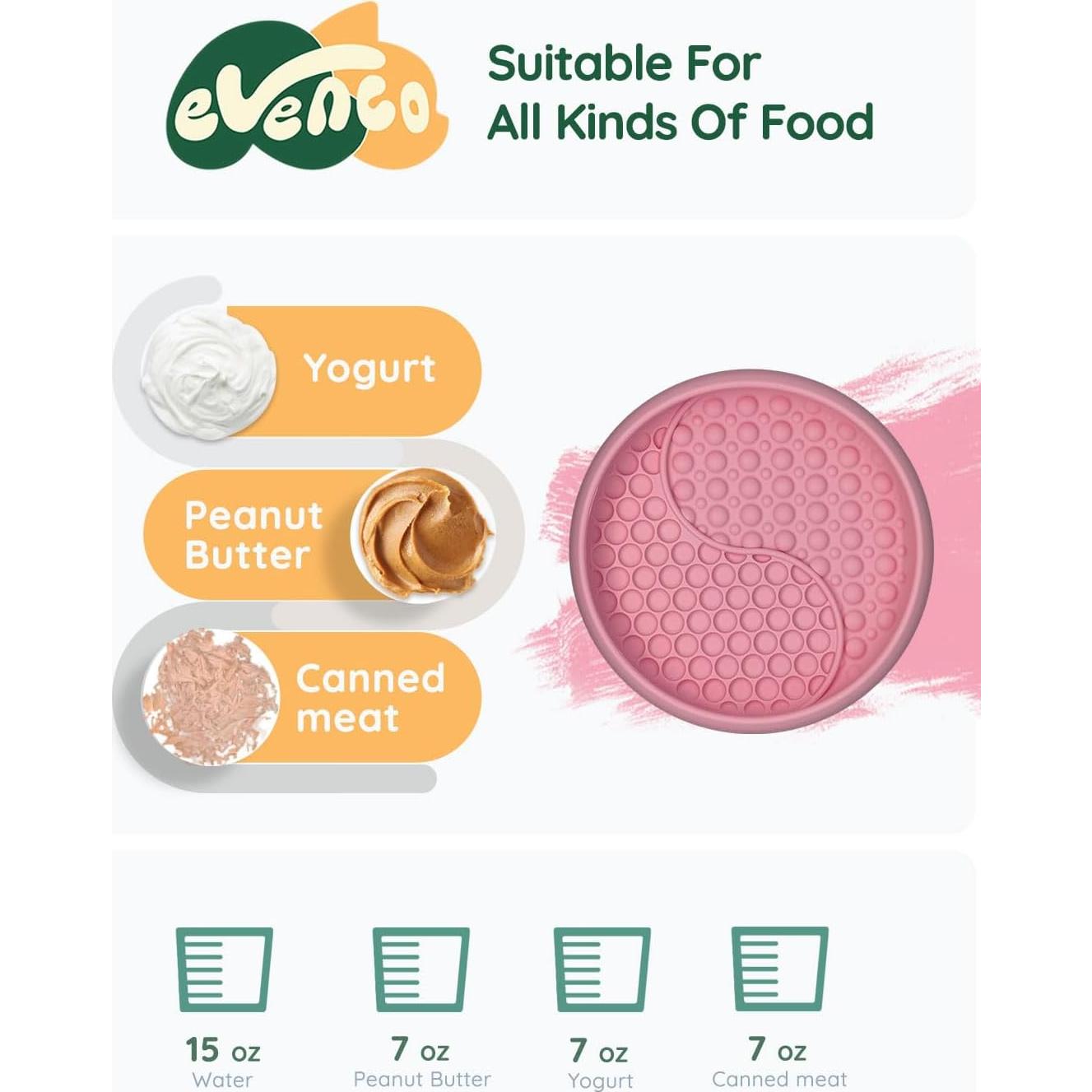 Alfombrilla Lick para Perros evenco Rosa 20.32 cm Antideslizante