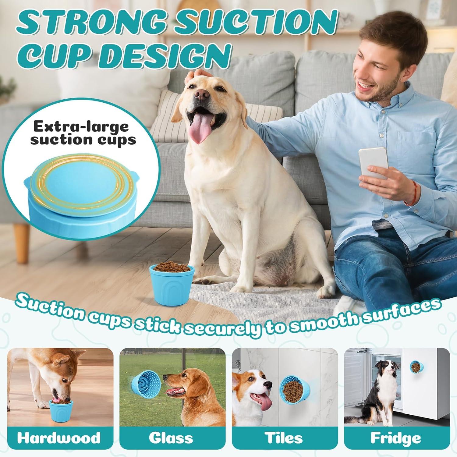 Tazón Lento para Perros Loyala, 2 Piezas, Antideslizante Verde