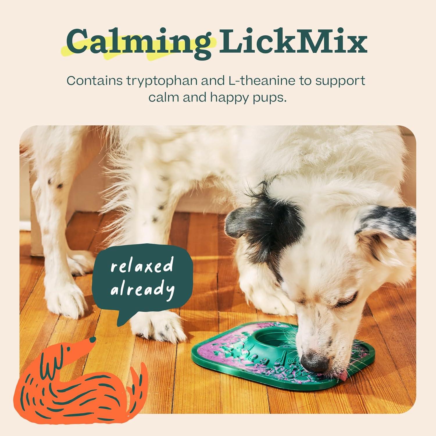 LickMix Calmante WOOF - Alfombrilla de Lamer para Perros 168g