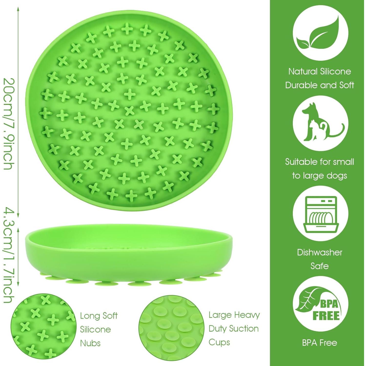 Paquete de 2 Cuencos Lentos para Perros JOUTYFOR 20.1 cm Antideslizante