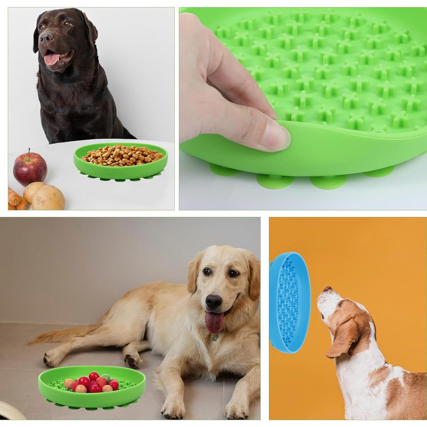 Paquete de 2 Cuencos Lentos para Perros JOUTYFOR 20.1 cm Antideslizante