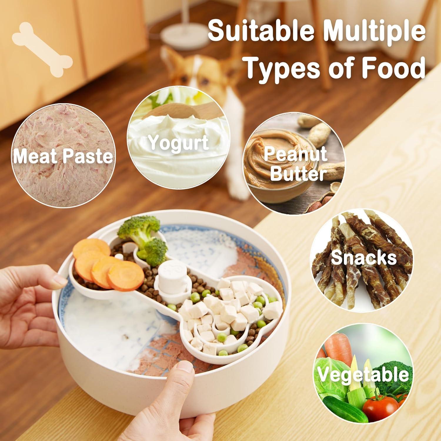 Cuenco para Perros Suhaco 4 en 1 Alimentación Lenta 25cm Azul