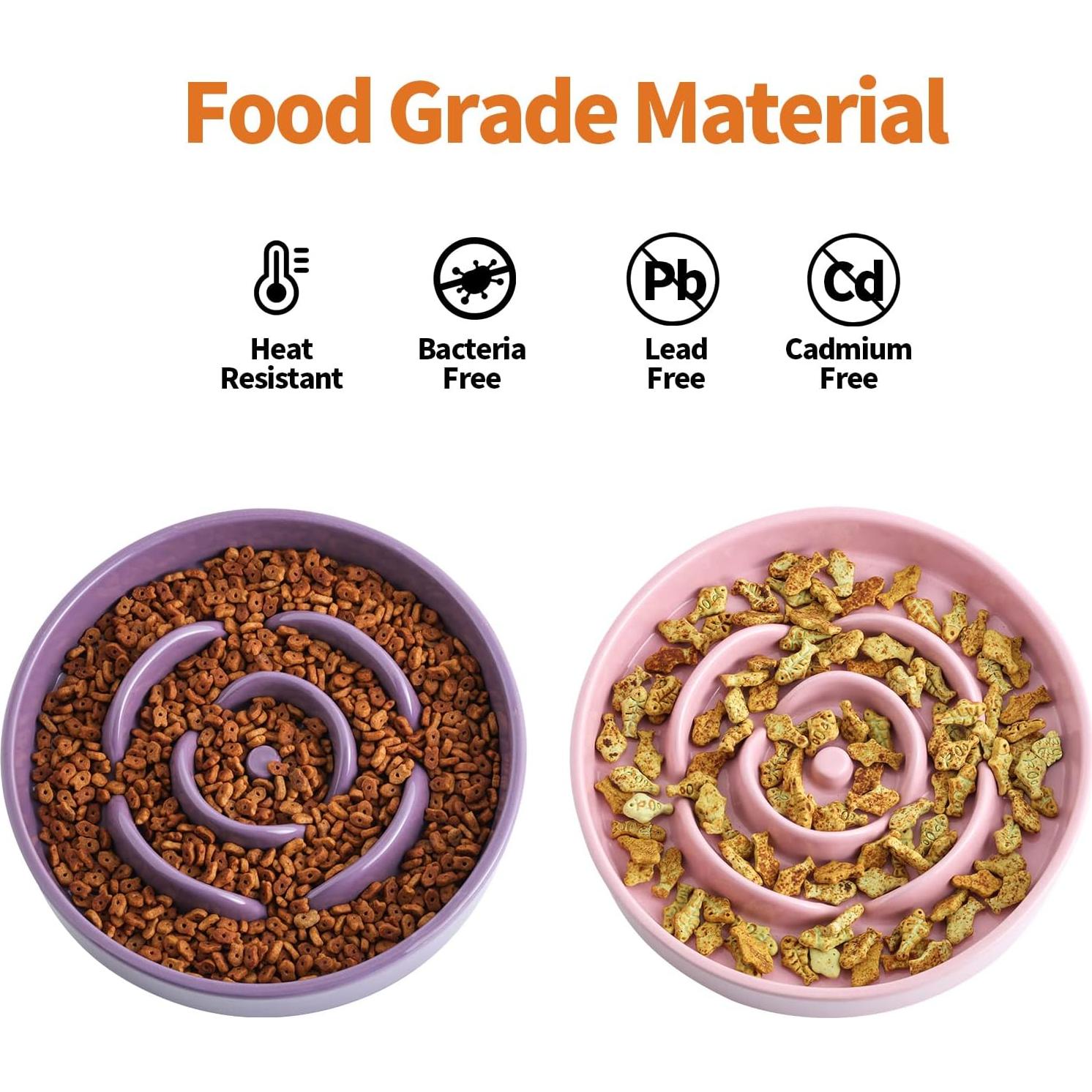 Cuenco Elevado para Perros Addogyy Morado Cerámica 22 cm