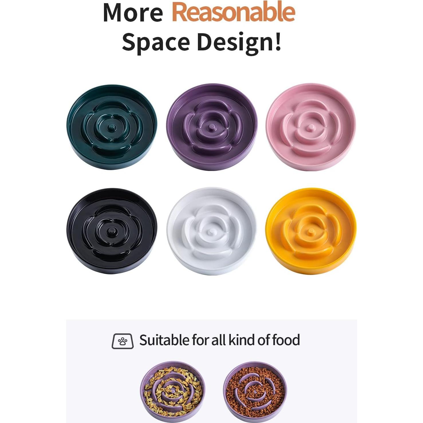 Cuenco Elevado para Perros Addogyy Morado Cerámica 22 cm