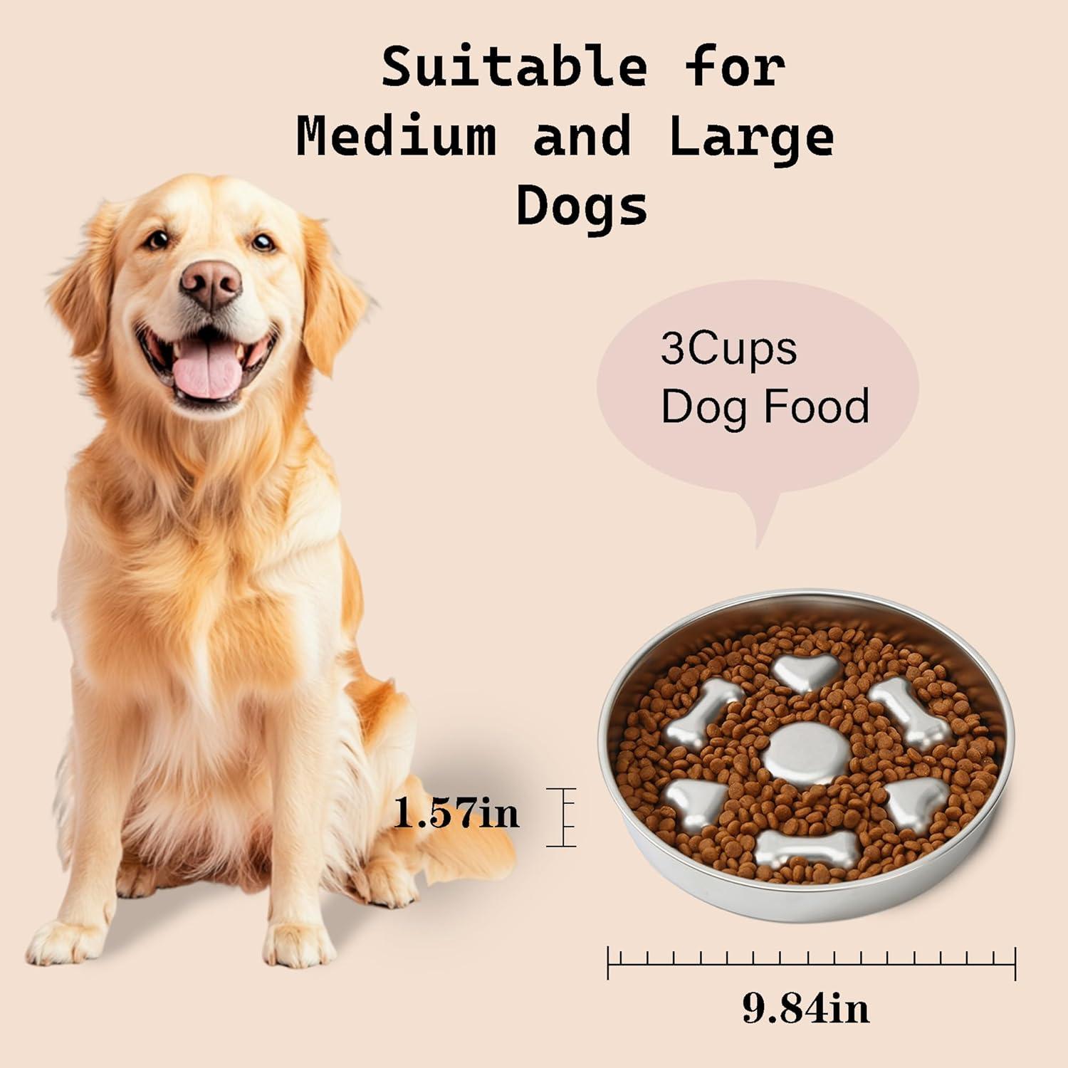 Cuenco de Comida Lenta Cilkus Acero Inoxidable 4 Tazas Antideslizante