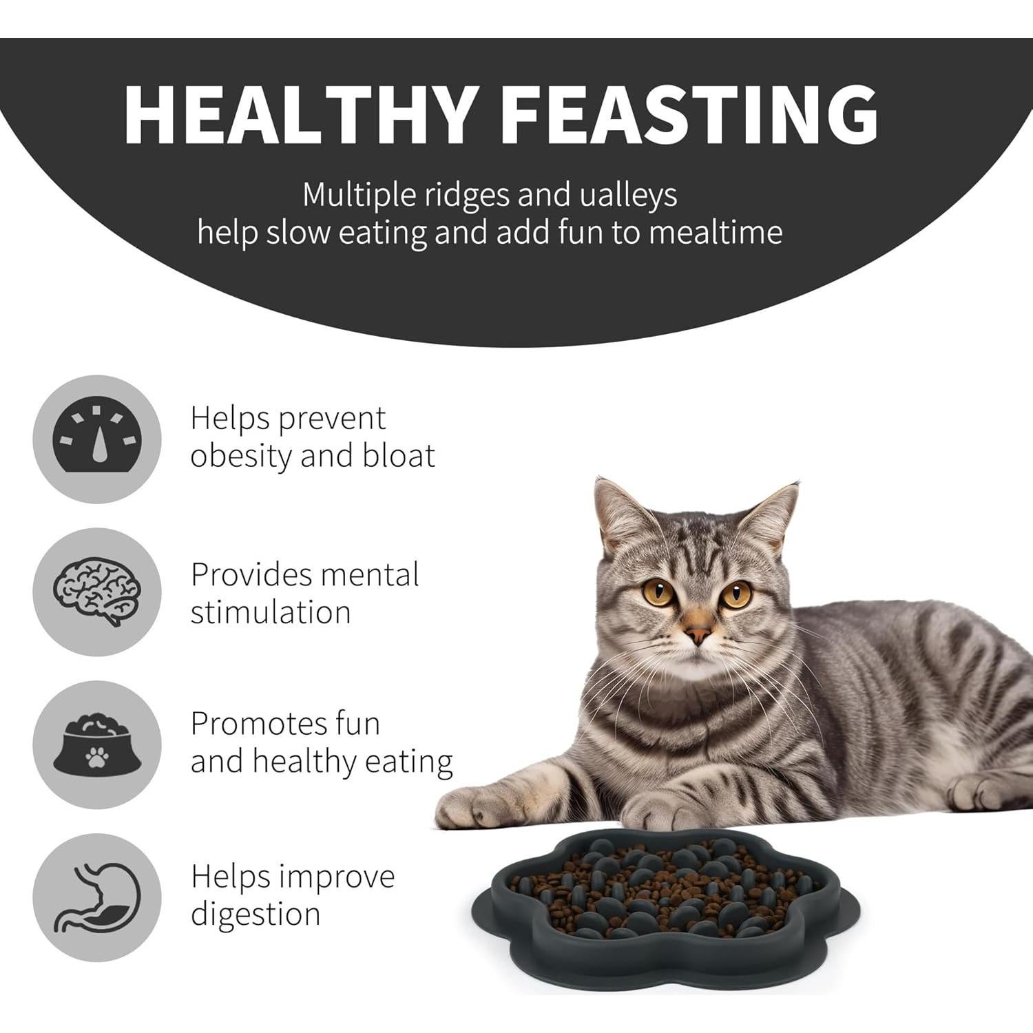 Cuenco Antiahogo para Perros MCHXN - Alimentación Lenta 22.86cm