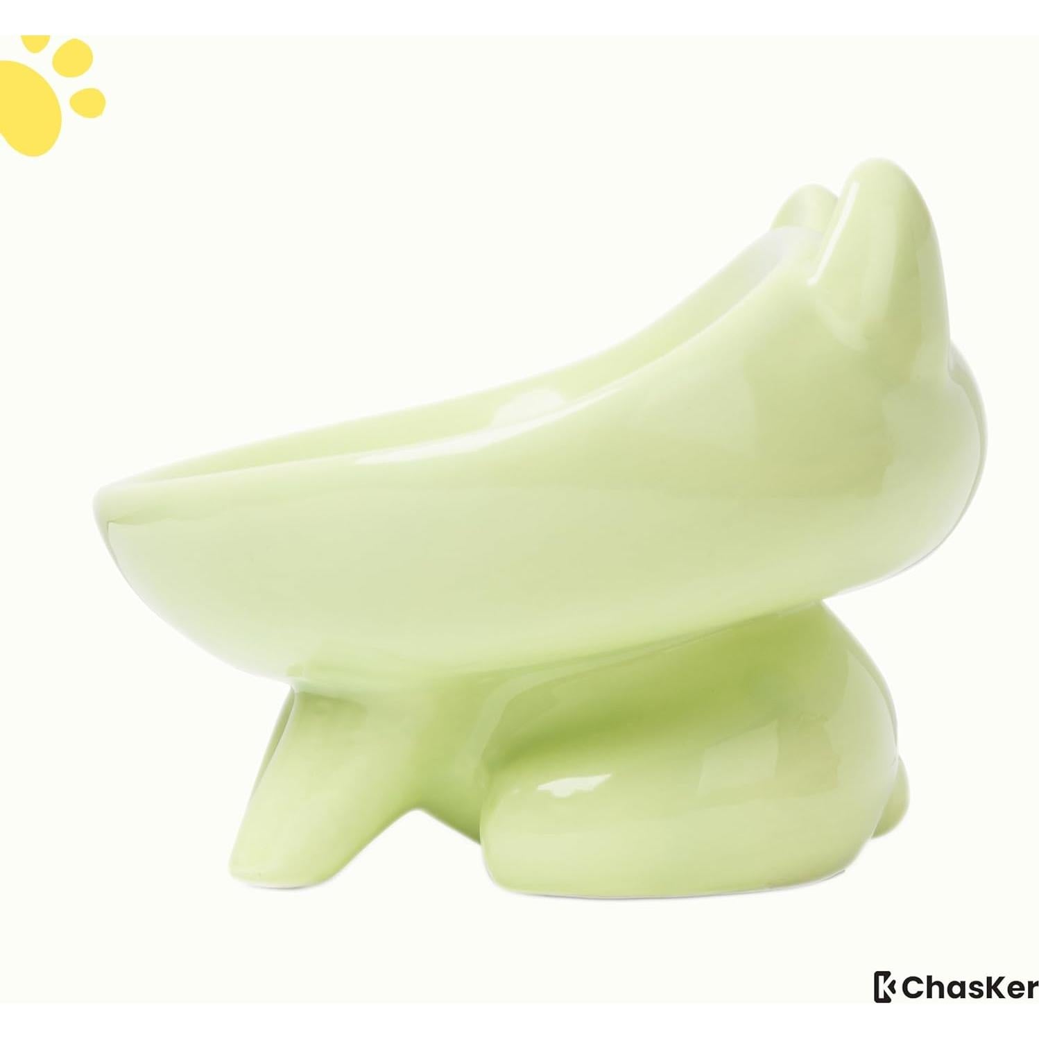 Cuenco de Alimentación Lenta Cerámica ChasKer 15cm Antideslizante