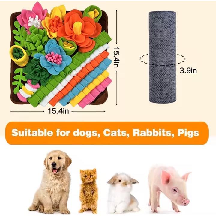 Alfombra de Olfato y Cuenco de Alimentación Lenta Snuffle 39cm