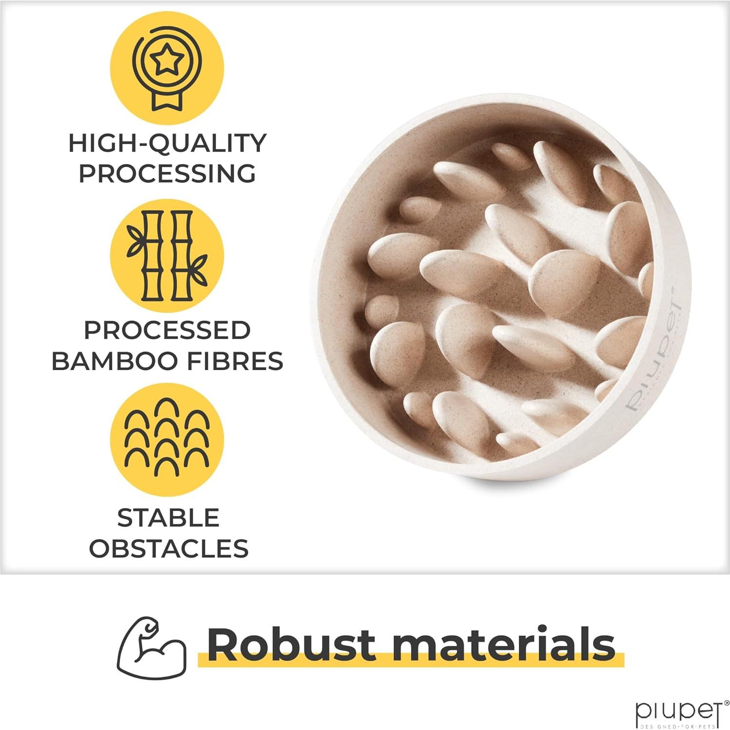 Cuenco para Perros de Alimentación Lenta PIUPET 1.4L