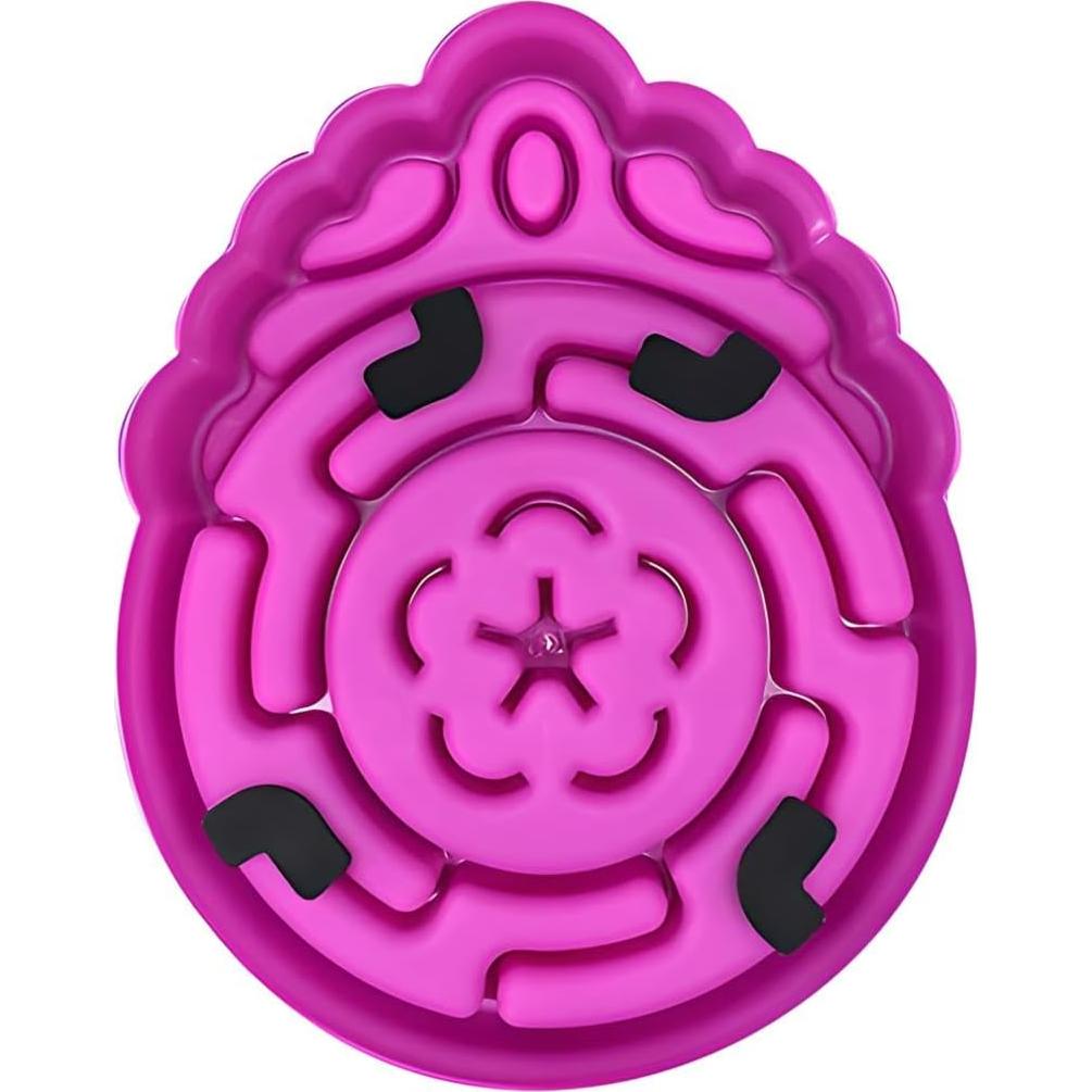 Cuenco de Alimentación Lenta para Perros y Gatos AIDAWAYLAI Rosa 24.9x19.5 cm