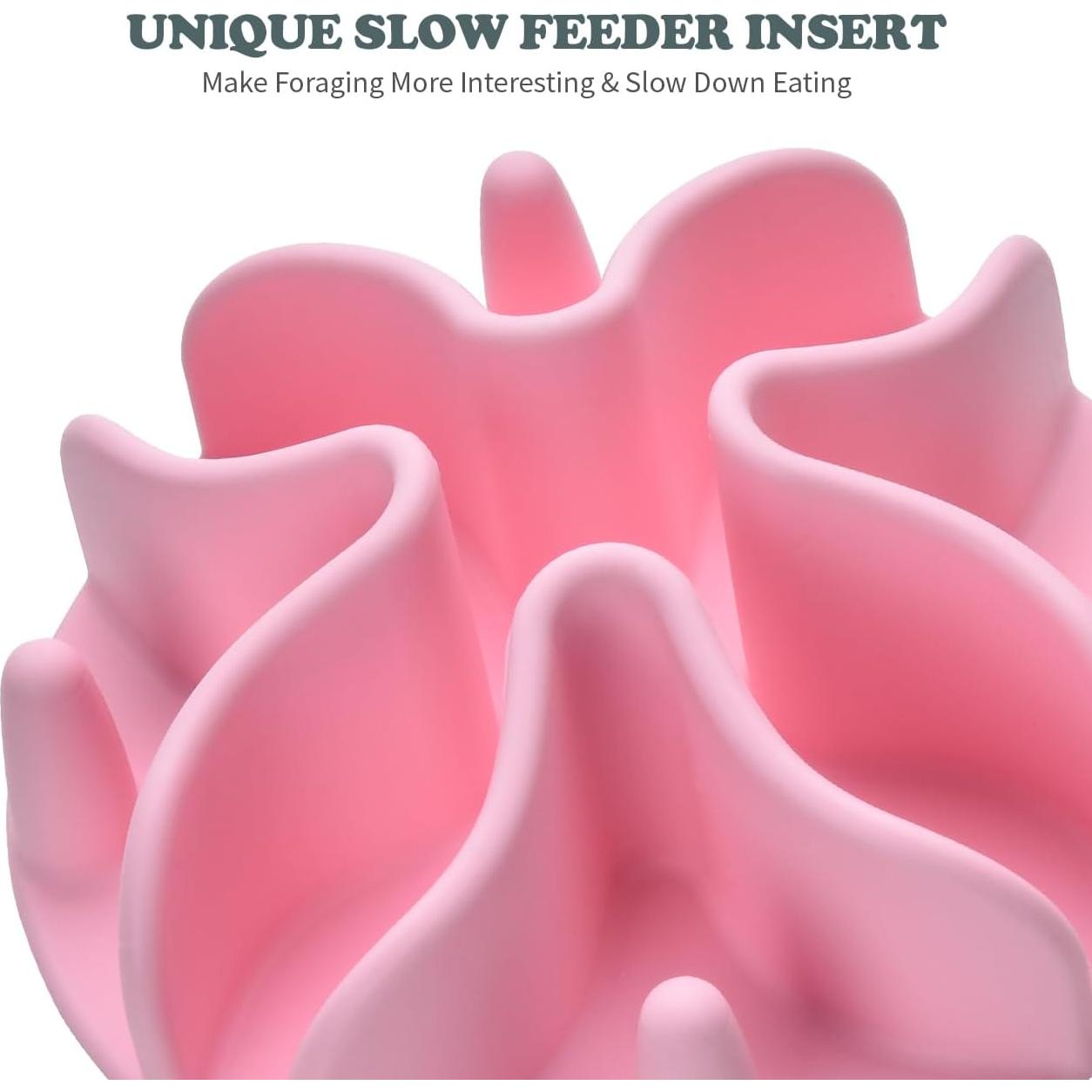 Inserto de Silicona para Cuencos de Perro Dewvie Mediano Rosa