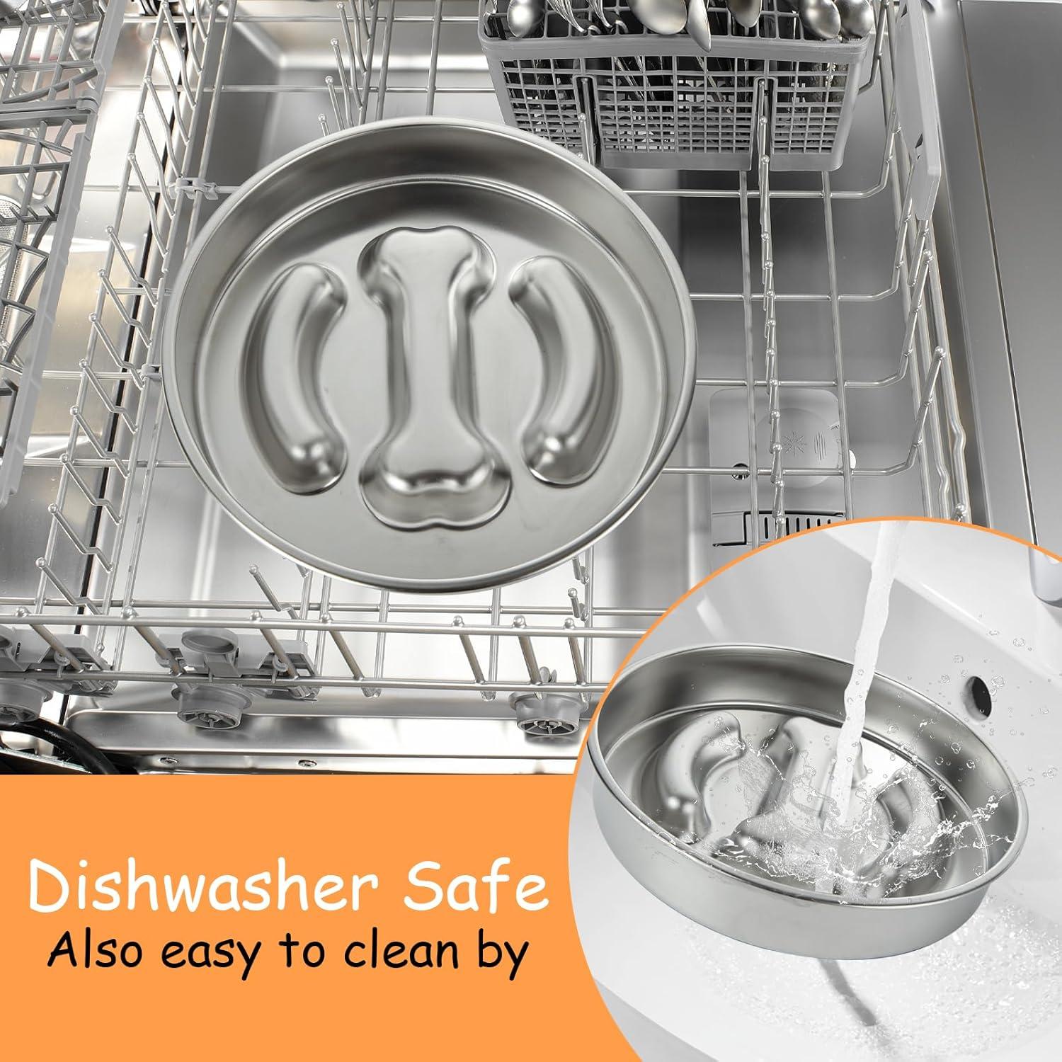 Cuenco Antideslizante para Perros LDXDRU 21.8cm Acero Inoxidable