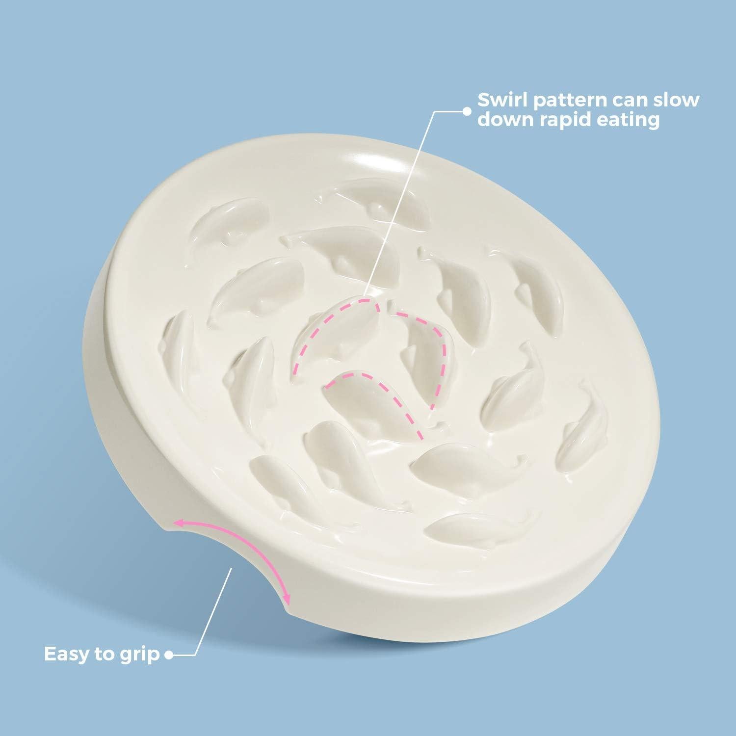 Cuenco de Alimentación Lenta Cilkus para Gatos y Perros Pequeños - Verde