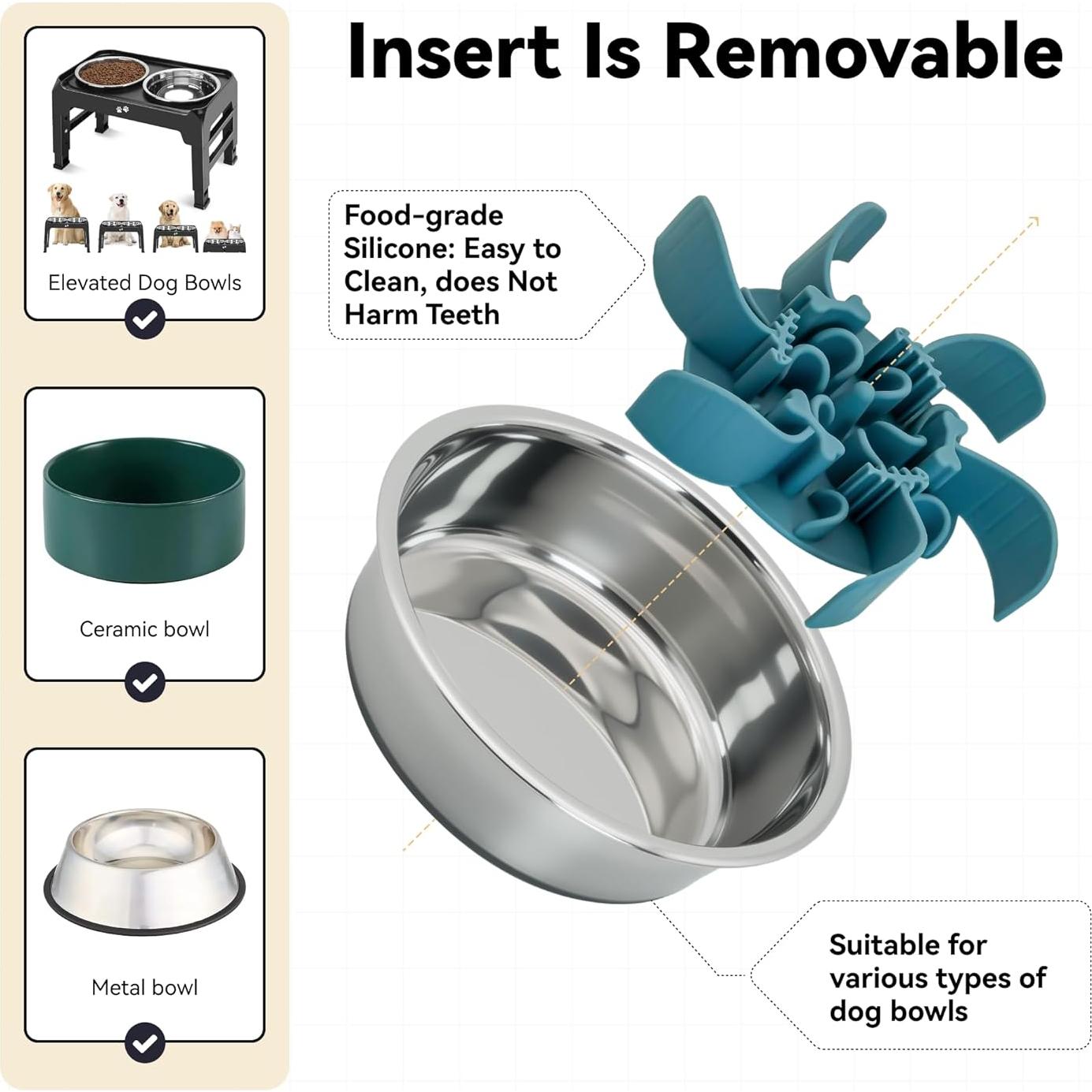 Inserto Comedero Lento LuciPaw 11.43-17.78cm Silicona