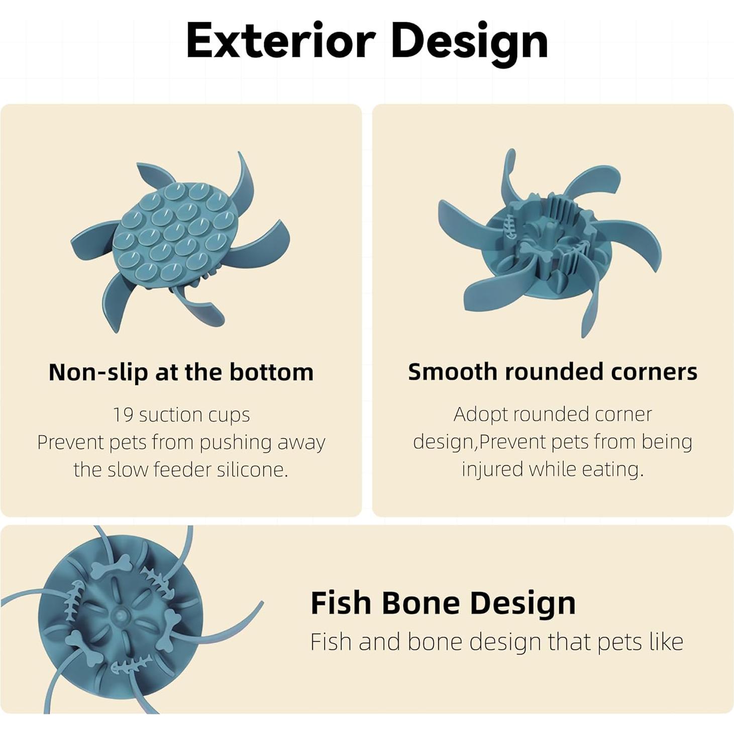 Inserto Comedero Lento LuciPaw 11.43-17.78cm Silicona