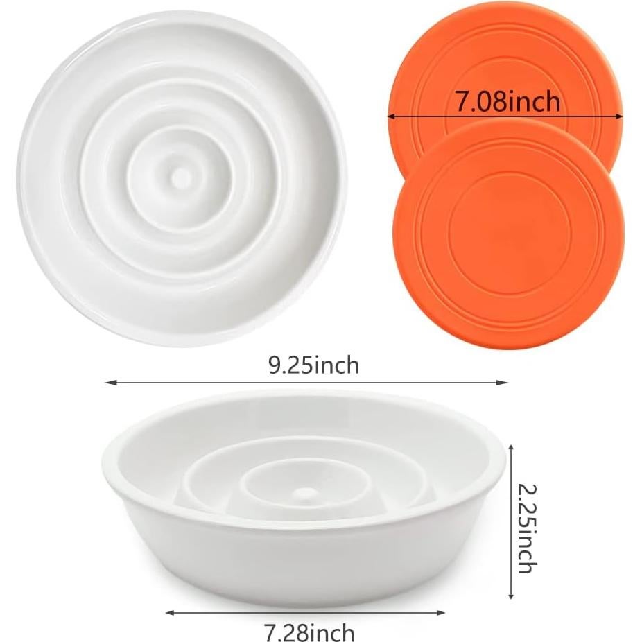 Cuenco de Cerámica para Perros GH - Alimentación Lenta 3 Tazas