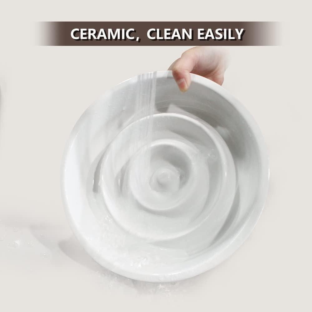 Cuenco de Cerámica para Perros GH - Alimentación Lenta 3 Tazas