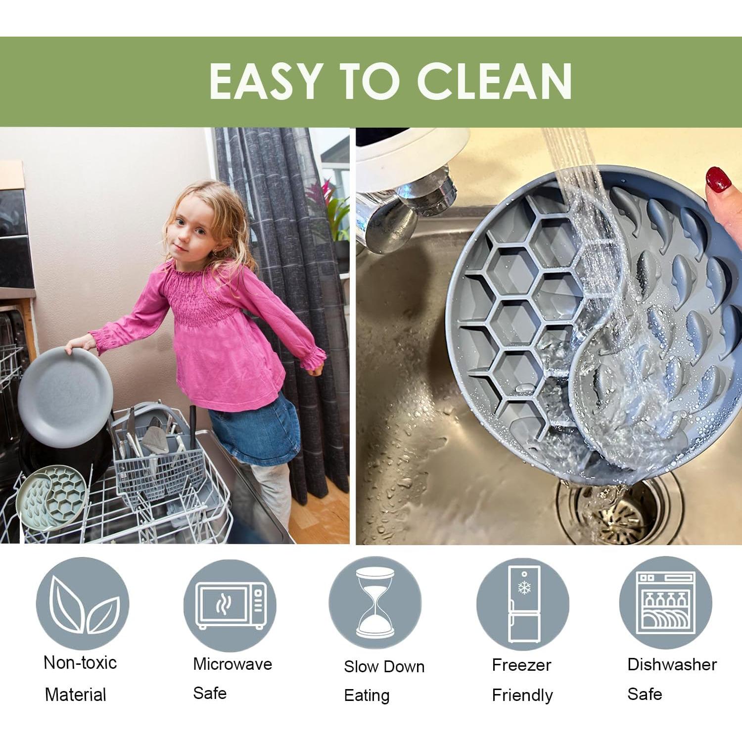 Cuenco Antideslizante para Perros AVYDIIF 25.4cm Gris