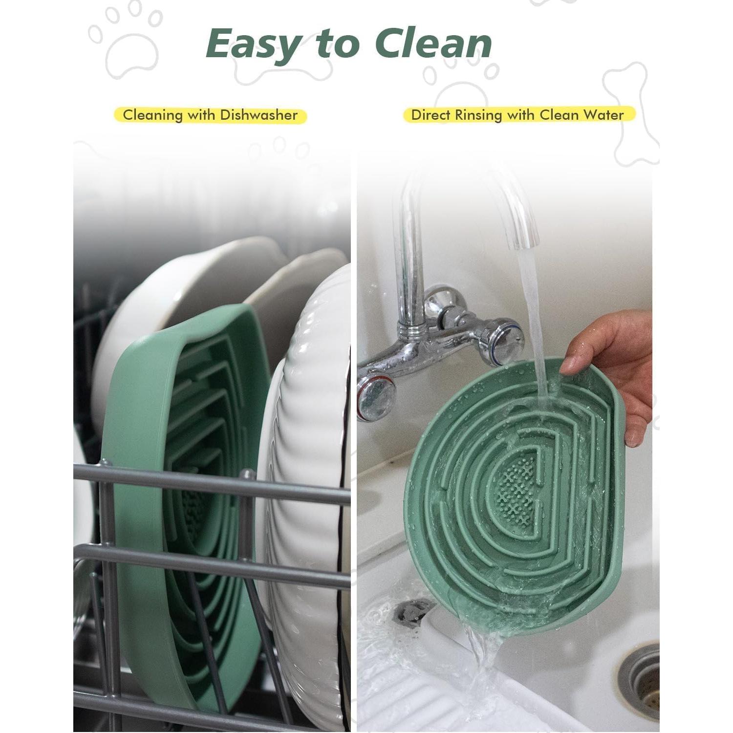 Cuenco de Alimentación Lenta para Perros Nasebila Verde 21.1cm