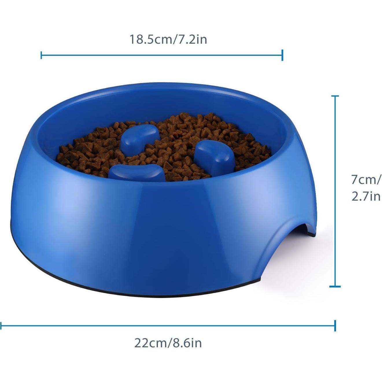 Tazón de Comida Lenta Flexzion 600ML Antideslizante para Perros