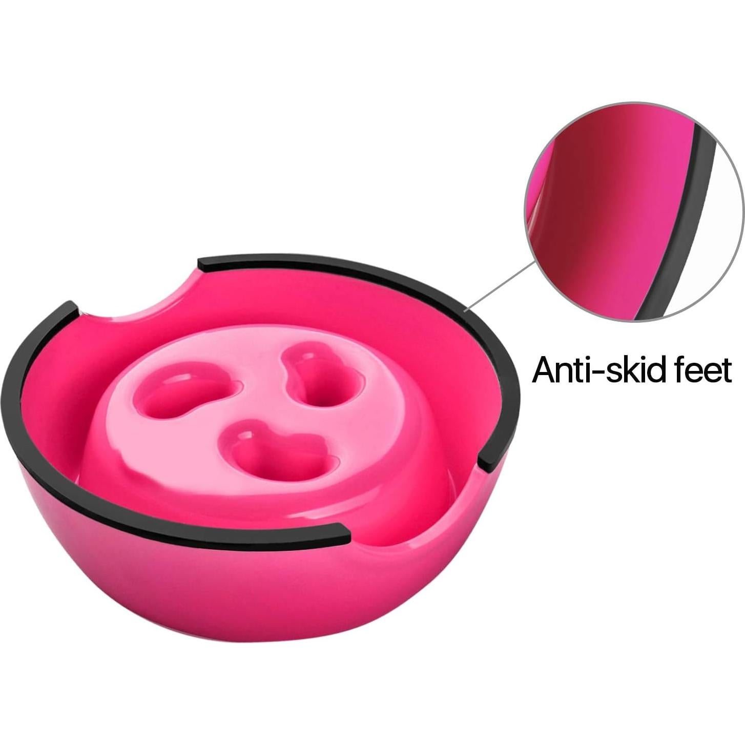 Tazón de Comida Lenta Flexzion 600ML Antideslizante para Perros