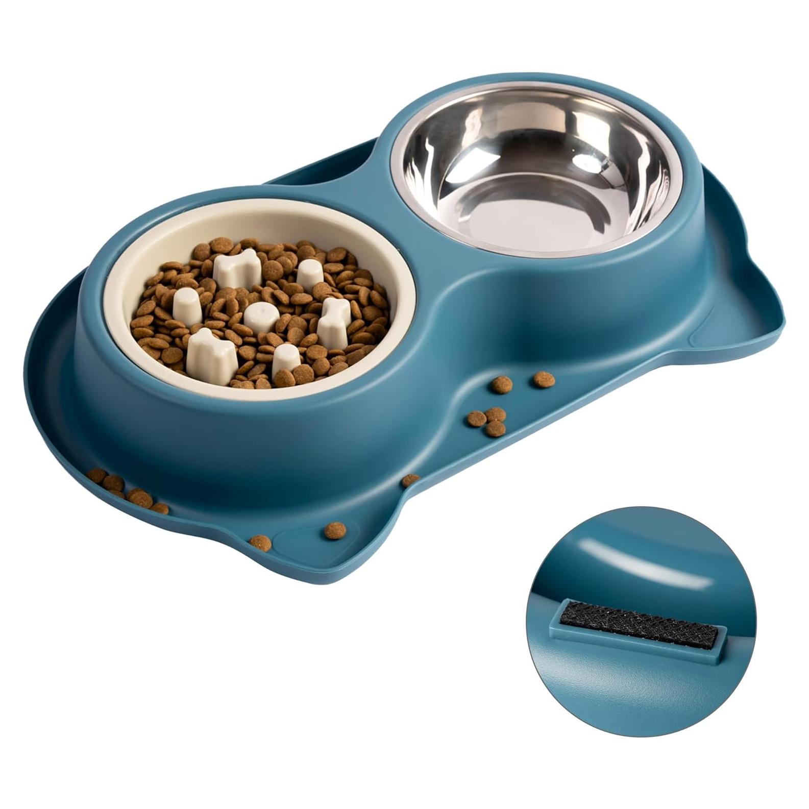 Tazón de Alimentación Lenta Jestrem con Base Antideslizante 3 en 1