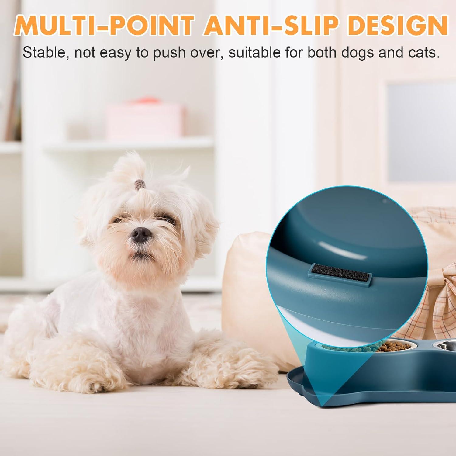 Tazón de Alimentación Lenta Jestrem con Base Antideslizante 3 en 1