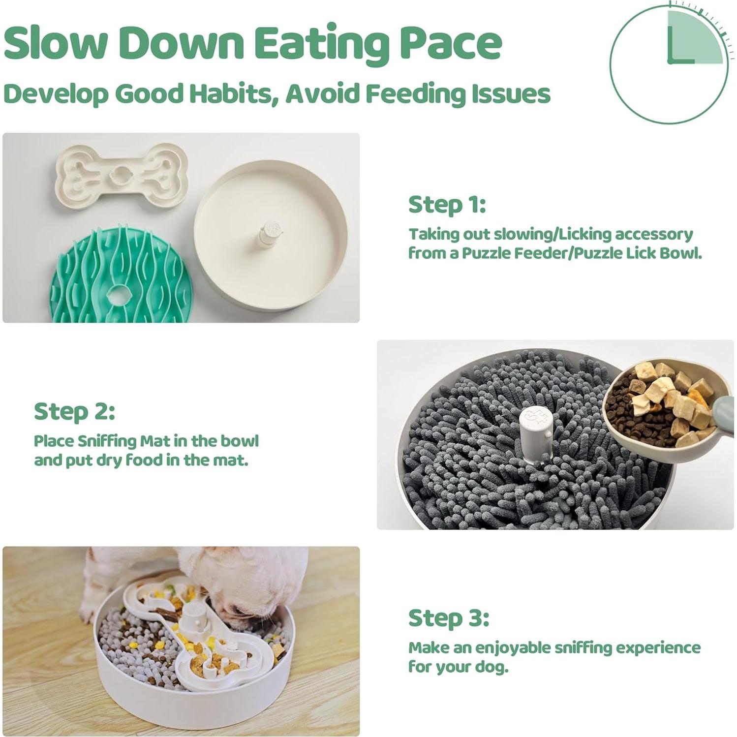 Inserto para Tazón de Perro Puzzle Feeder 24.9 cm Lavable