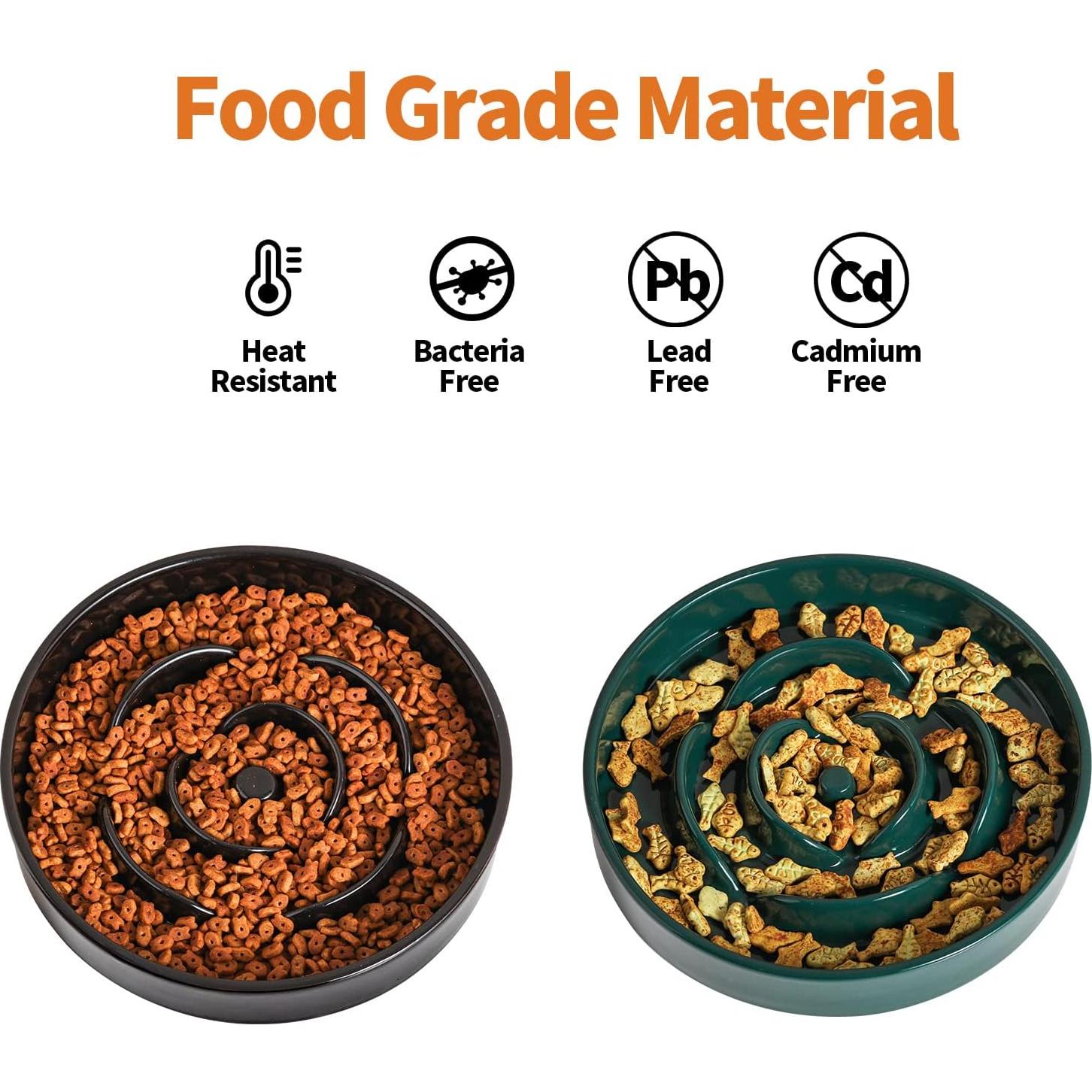 Cuenco Elevado para Perros Addogyy Verde Cerámica 22 cm