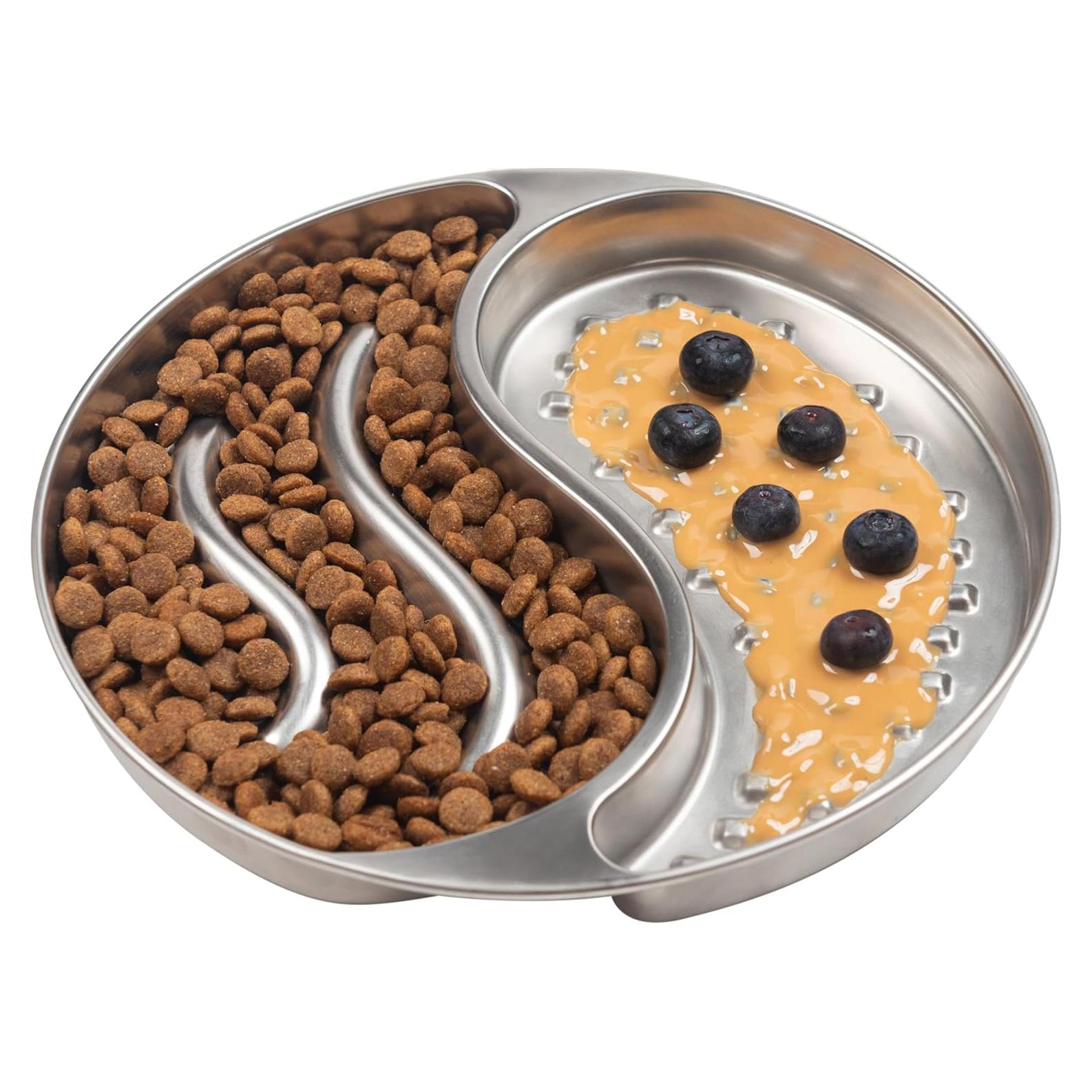 Cuenco de Acero Inoxidable Furlithix con Alfombrilla Lamer 2 Tazas