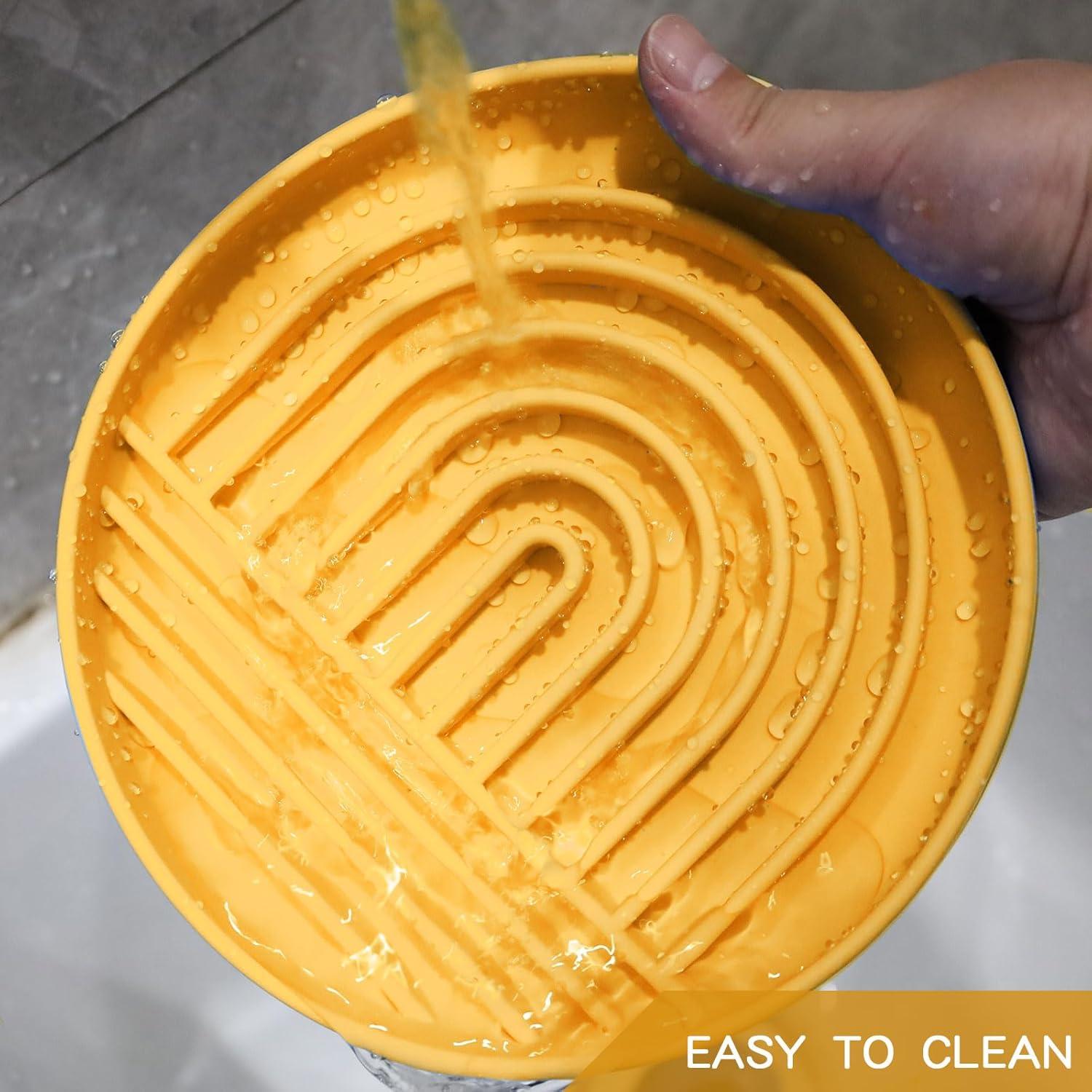 Cuenco Antideslizante para Perros RICHIE Amarillo 19cm Silicona