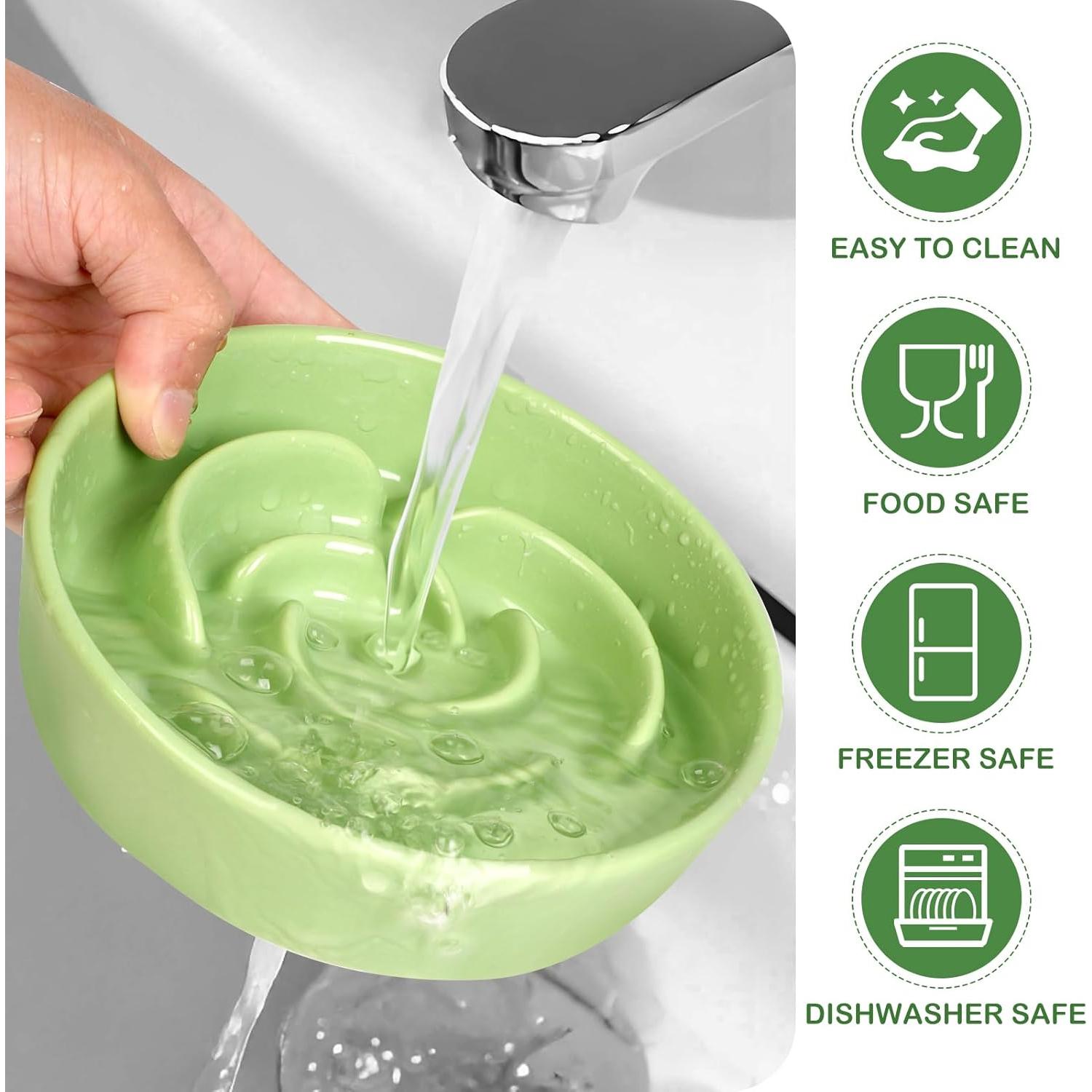 Cuenco de Cerámica para Perros y Gatos Truvic Verde 15x15 cm